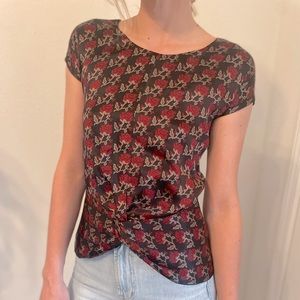 Rose Print Beyond Vintage Blouse